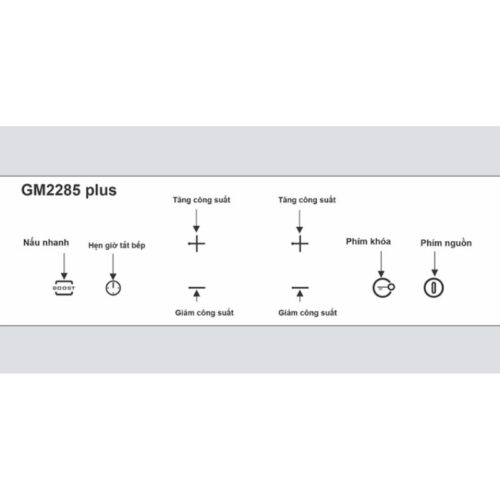 Bếp từ Munchen GM2285 plus 7 Bảng điều khiển của Bếp từ Munchen GM2285 plus