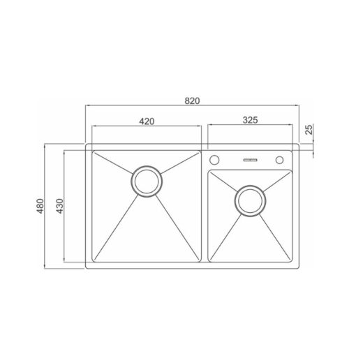 Chậu Inox AISI 304 Munchen MBS4882-S01