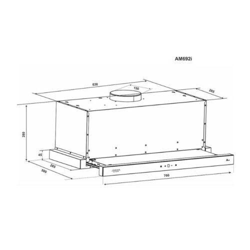 Máy hút mùi âm tủ Munchen AM692i (1)