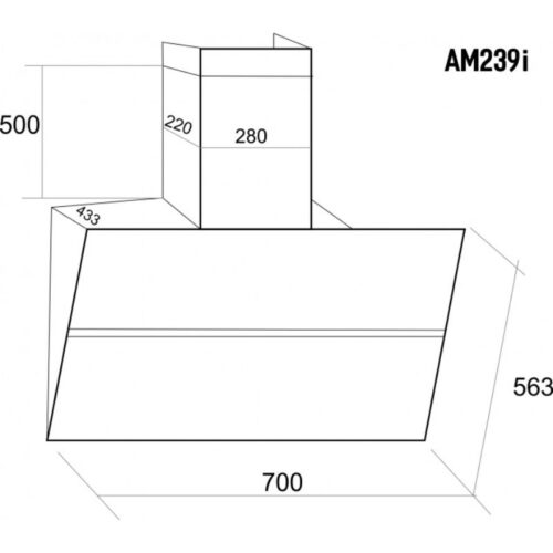 Máy hút mùi áp tường Munchen AM239i (Phoenix Series - Italy)-1