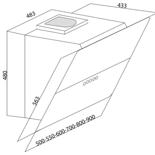 Máy hút mùi áp tường Munchen AM335 (Phoenix Series - Italy)-1